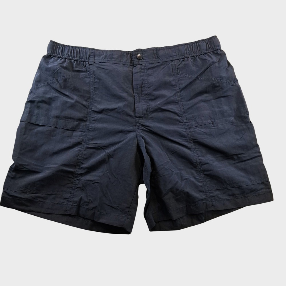 Eddie‎ Bauer Mens Shorts XL Black Outdoor Hiking Utility Ripstop